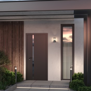 Stâlp iluminat grădină exterior Amas grafit Maytoni, H25, IP54