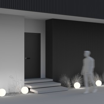 Stâlp iluminat grădină exterior Erda alb Maytoni, H29, IP54