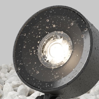 Stâlp iluminat grădină exterior Core negru Maytoni, H36, IP65