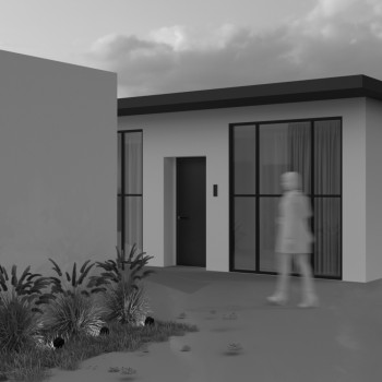 Stâlp iluminat grădină exterior Core negru Maytoni, H36, IP65