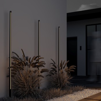 Stâlp iluminat grădină exterior Pole grafit Maytoni, H160, IP65
