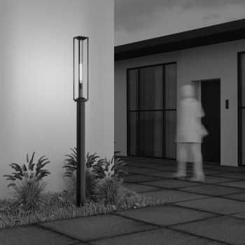 Stâlp iluminat grădină exterior Cell grafit Maytoni, H220, IP54