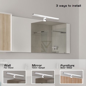 Aplica baie LED IP44 Levon crom Rabalux 2115, 12W