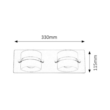 Aplica baie LED IP44 Tony crom Rabalux 5490, 10W