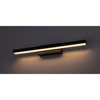 Aplica baie LED IP44 John negru mat Rabalux 5732, 12W