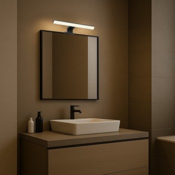 Aplica baie LED IP44 Loric negru Rabalux 75024, 6W