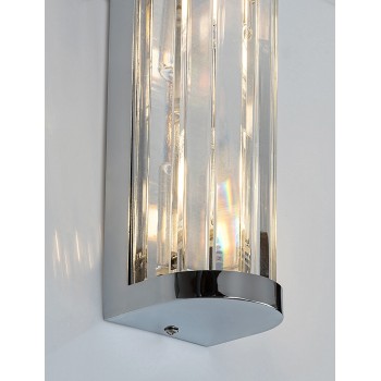 Aplica baie IP44 Sybil crom Rabalux 75035, 2xG9