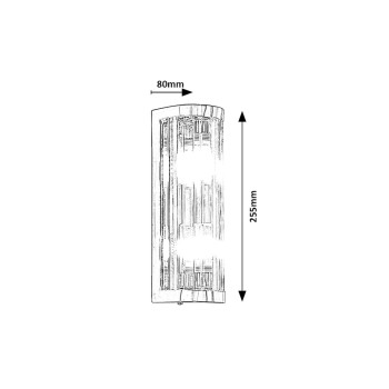 Aplica baie IP44 Sybil crom Rabalux 75035, 2xG9