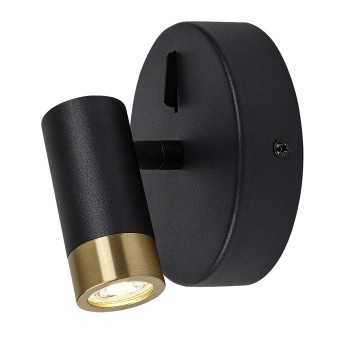 Aplica baie LED Kadir negru/ auriu Rabalux 75040, 3W
