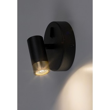 Aplica baie LED Kadir negru/ auriu Rabalux 75040, 3W