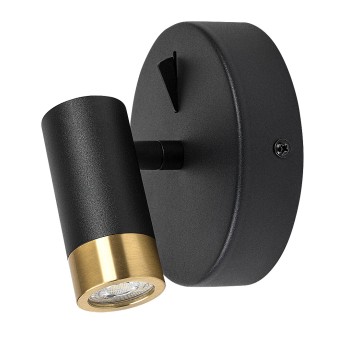 Aplica baie LED Kadir negru/ auriu Rabalux 75040, 3W