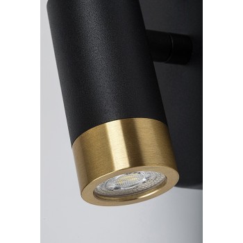 Aplica baie LED Kadir negru/ auriu Rabalux 75040, 3W