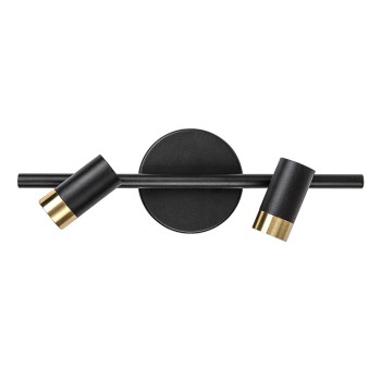 Aplica baie LED IP44 Kadir negru/ auriu Rabalux 75041, 6W