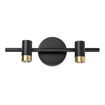 Aplica baie LED IP44 Kadir negru/ auriu Rabalux 75041, 6W