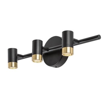 Aplica baie LED IP44 Kadir negru/ auriu Rabalux 75042, 9W