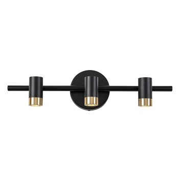 Aplica baie LED IP44 Kadir negru/ auriu Rabalux 75042, 9W