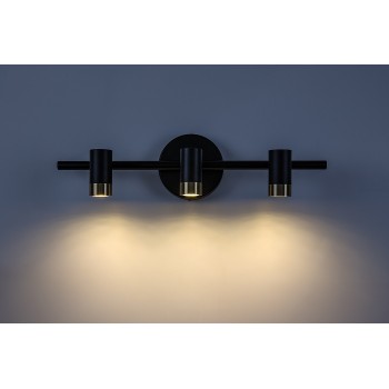 Aplica baie LED IP44 Kadir negru/ auriu Rabalux 75042, 9W