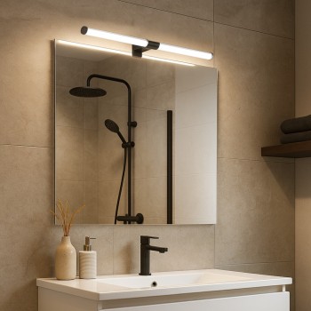 Aplica baie LED IP44 Zain negru Rabalux 75044, 8W