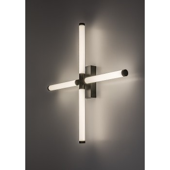 Aplica baie LED IP44 Tilora negru Rabalux 75046, 16W