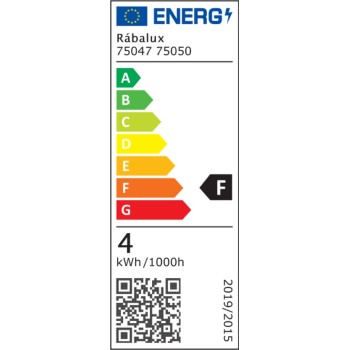 Aplica baie LED IP44 Oliro negru Rabalux 75050, 4W