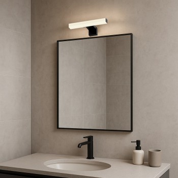 Aplica baie LED IP44 Oliro negru Rabalux 75050, 4W