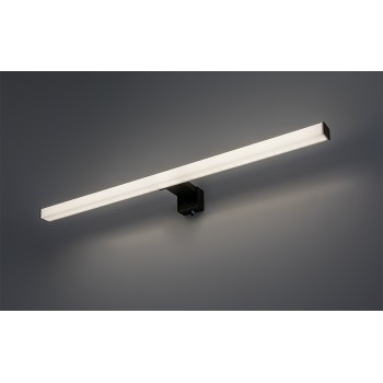 Aplica baie LED IP44 Oliro negru Rabalux 75052, 9W
