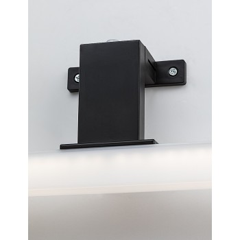 Aplica baie LED IP44 Oliro negru Rabalux 75052, 9W