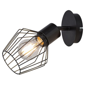 Aplica de perete Belano negru Rabalux 3534, 1xE27