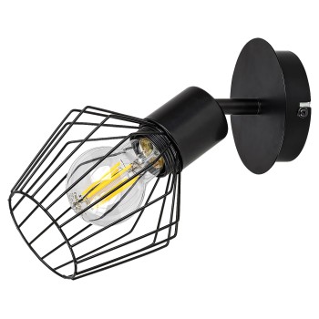 Aplica de perete Belano negru Rabalux 3534, 1xE27