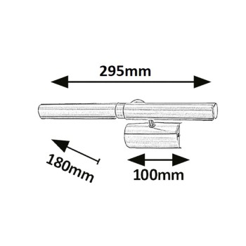 Aplica de perete Picture light bronz Rabalux 3644, 2xG9