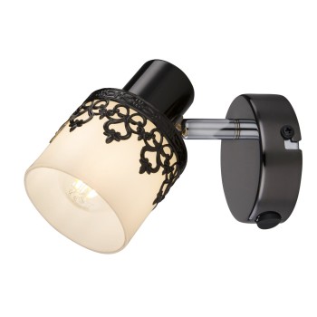 Aplica de perete Lacey negru Rabalux 5341, 1xE14