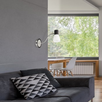 Aplica de perete Ati negru Rabalux 5975, 1xE14