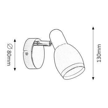Aplica de perete Elite crom Rabalux 6060, 1xE14