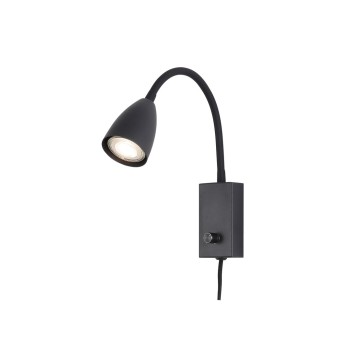 Aplica de perete Mika negru Rabalux 6719, 1xGU10