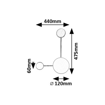 Aplica de perete LED Amadeo auriu sampanie Rabalux 71274, 7W