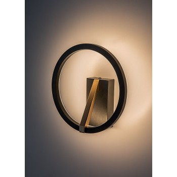 Aplica de perete LED Renara negru/ auriu Rabalux 71350, 8W