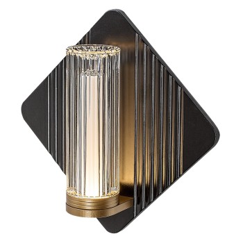 Aplica baie LED IP44 Rosaline negru/ auriu Rabalux 71407, 7W