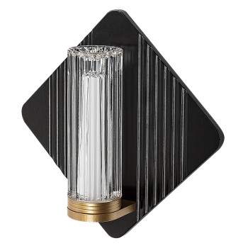 Aplica baie LED IP44 Rosaline negru/ auriu Rabalux 71407, 7W