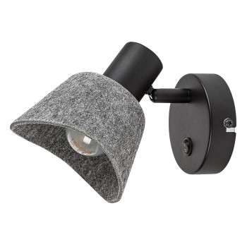Aplica de perete Farelia negru Rabalux 73005, 1xE14