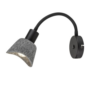 Aplica de perete Farelia negru Rabalux 73009, 1xE14