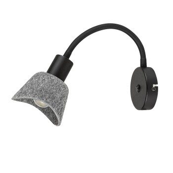 Aplica de perete Farelia negru Rabalux 73009, 1xE14