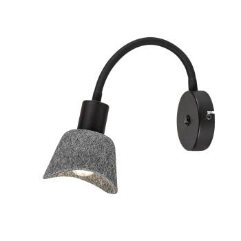 Aplica de perete Farelia negru Rabalux 73009, 1xE14
