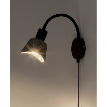Aplica de perete Farelia negru Rabalux 73009, 1xE14