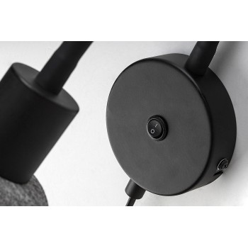 Aplica de perete Farelia negru Rabalux 73009, 1xE14