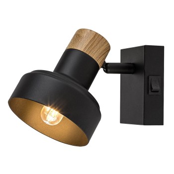 Aplica de perete Saskia negru Rabalux 73055, 1xE14