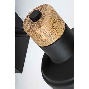 Aplica de perete Saskia negru Rabalux 73055, 1xE14