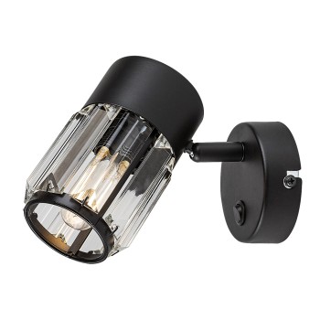 Aplica de perete Venaro negru Rabalux 73059, 1xE14
