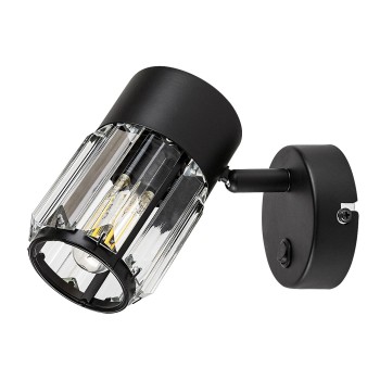 Aplica de perete Venaro negru Rabalux 73059, 1xE14