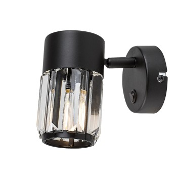 Aplica de perete Venaro negru Rabalux 73059, 1xE14