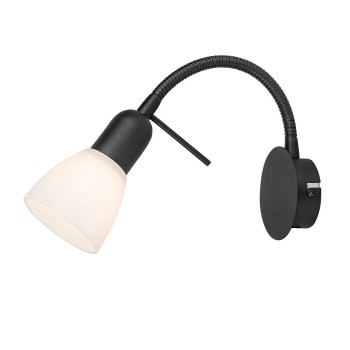 Aplica de perete Soma negru Rabalux 73090, 1xE14